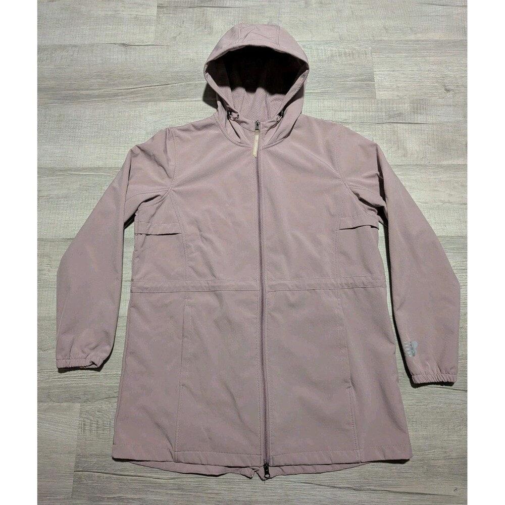 New Balance Lavender Windbreaker Hooded Jacket Dual Zipper Women's Sz XL